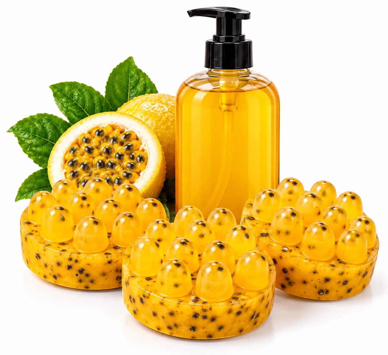 Kit Maracujá - Sabonete Líquido + Sabonete Esfoliante - Foto 1